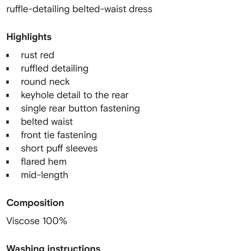 Ulla Johnson, Marion Puff-Sleeve Belted Peplum Midi Dress In Noir Red Size 6 - Picture 7 of 10